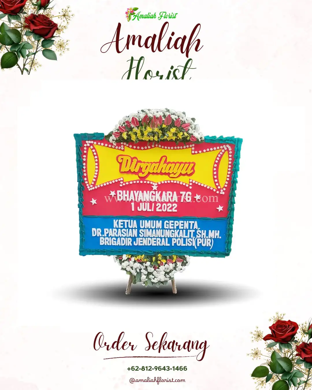 Papan Bunga HUT Ulang Tahun Cinambo